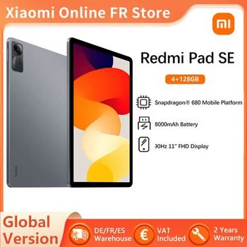 Глобалната версия на Redmi Pad SE таблет 11 Инча с резолюция FHD 90 Hz Дисплей, Snapdragon 680 Мобилната Платформа на Батерията Xiaomi с Капацитет от 8000 mah