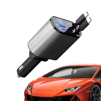Автомобилен адаптер за запалката на Автомобили 2 порта USB зарядно за Кола Прибиращи кабели Автомобили Многопортовое Универсално зарядно устройство за бързо зареждане