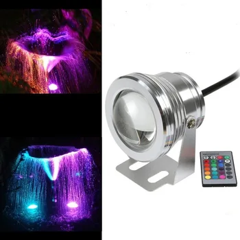 1 бр./лот RGB 10 W DC12V подводно led осветление за фонтани led лампа за басейн, осветление за езерото IP67 под водата, led осветление