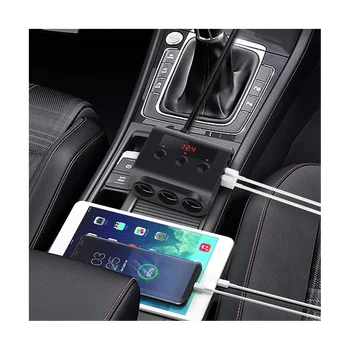 Автомобилна Bluetooth-Запалка TR12 One for Three Зарядно за Кола Универсални Автомобилни Аксесоари B