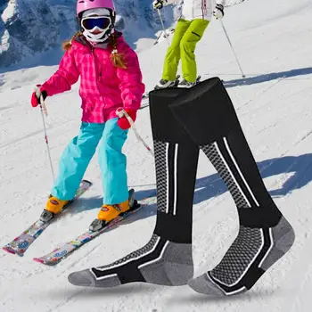 Спортни чорапи Colorfast, меки, до коляното, удобни сноубордические чорапи за зимни спортове