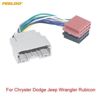 FEELDO Авто CD-Радио Аудио ISO Теглене на Кабели Адаптер за Chrysler Dodge Jeep Wrangler Rubicon Auto ISO Главоболие Устройства Тел Кабел