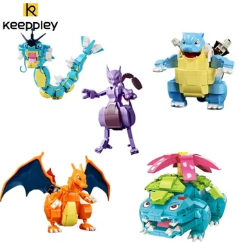 Keeppley Pokémon Строителни Блокове Gyarados Периферна Монтаж На Модерни Играчки Venusaur Модел Украса На Творчески Подаръци