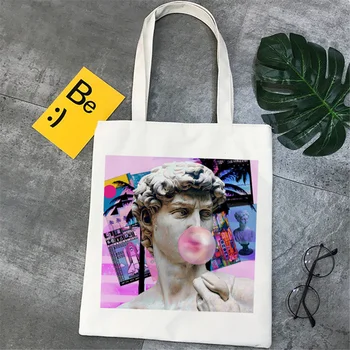 Художествена женствена чанта през рамо, мультяшная чанта, чанта през рамо Чанта-тоут голям капацитет, чанти за пазаруване, скъпа ежедневна чанта за момичета, чанта, нов дизайн