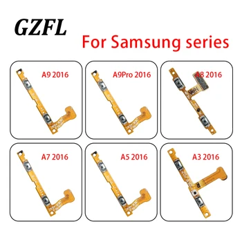 За Samsung Galaxy A3 A5 A7 A8 A9 PRO 2016 превключвател за изключване на звука Страничен клавиш Гъвкав кабел