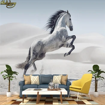 beibehang papel de parede Потребителски Фотообои Стенопис Nordic Simple Dream Horse Фон Стенни Боядисване тапети за дома