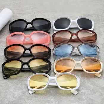 Ретро Y2K, Овални, слънчеви очила, Дамски футуристични очилата в стил пънк, Vintage слънчеви очила за жени, Мъжки очила с UV400