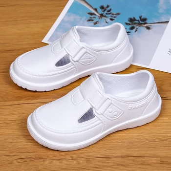 Нова бяла детски обувки от EVA за момчета и момичета, модни и ежедневни обувки за ученици, нескользящие спортни тенис маратонки